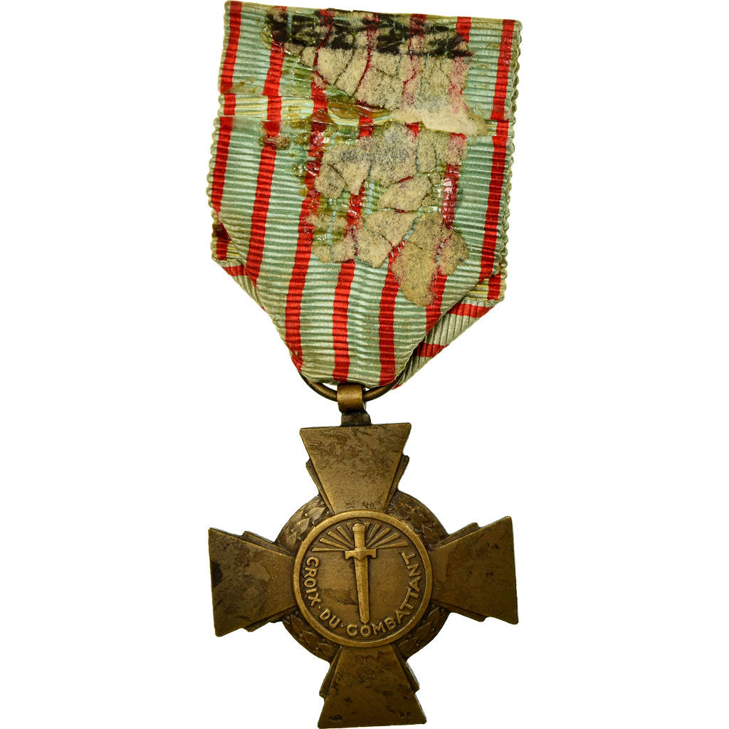 Frankreich, Croix du Combattant, Medaille, 1914-1918, Good Quality, Bronze, 36