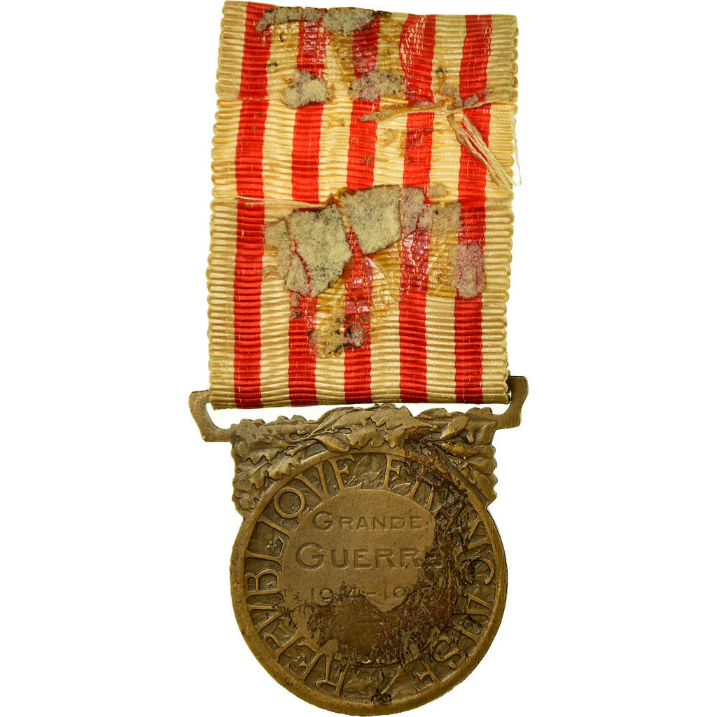 France, Grande Guerre, Medal, 1914-1918, Good Quality, Morlon, Bronze, 33