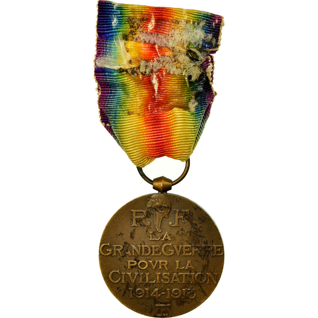 França, La Grande Guerre pour la Civilisation, Medal, 1914-1918, Qualidade Boa