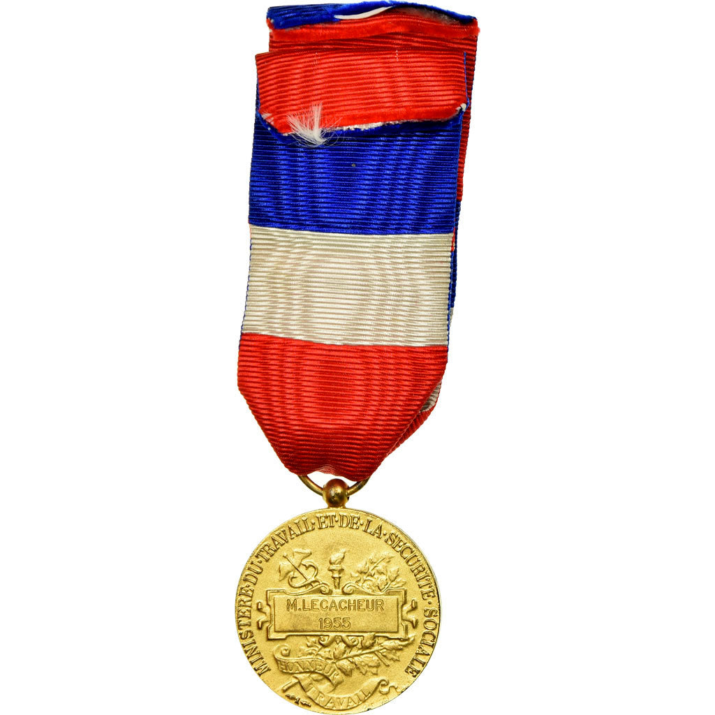 Frankreich, Médaille d'honneur du travail, Medaille, 1955, Excellent Quality