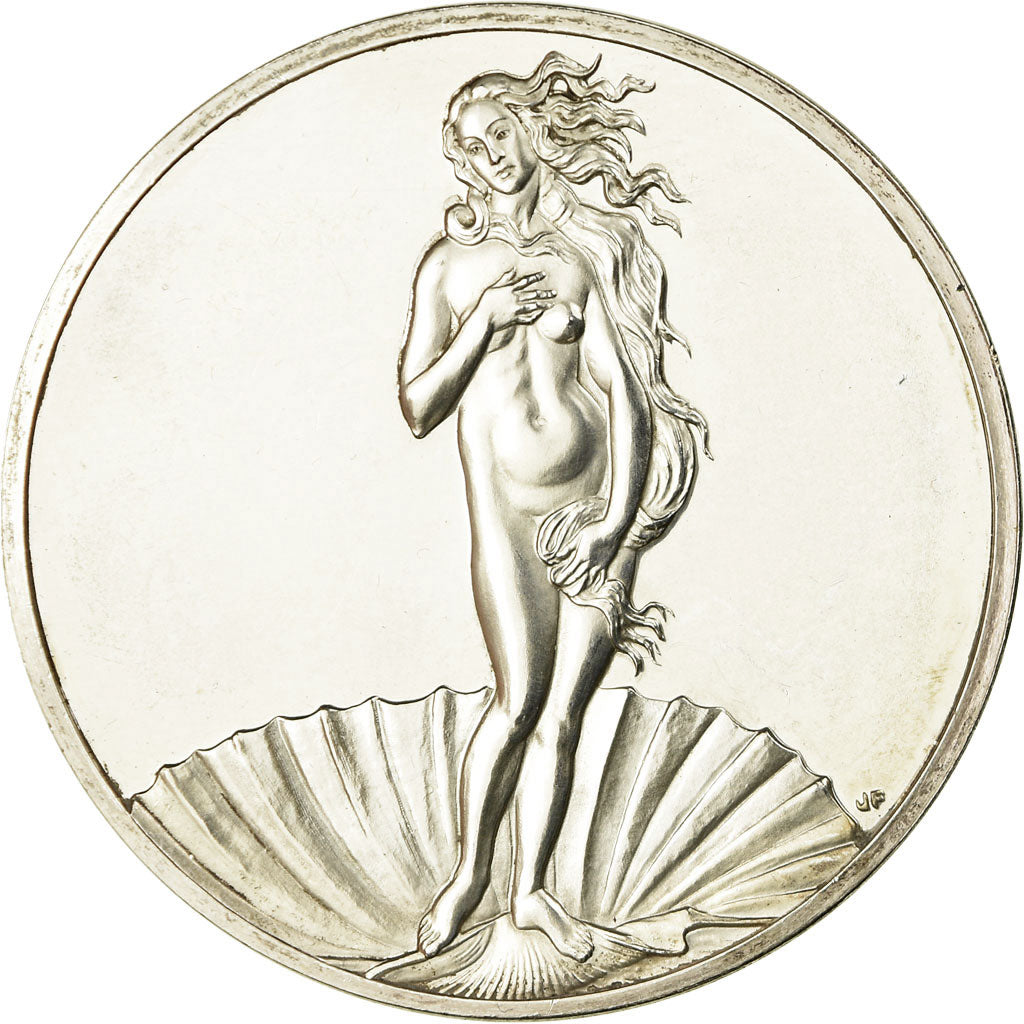 France, Medal, Peinture, La Naissance de Vénus, Botticelli, MS(63), Silver