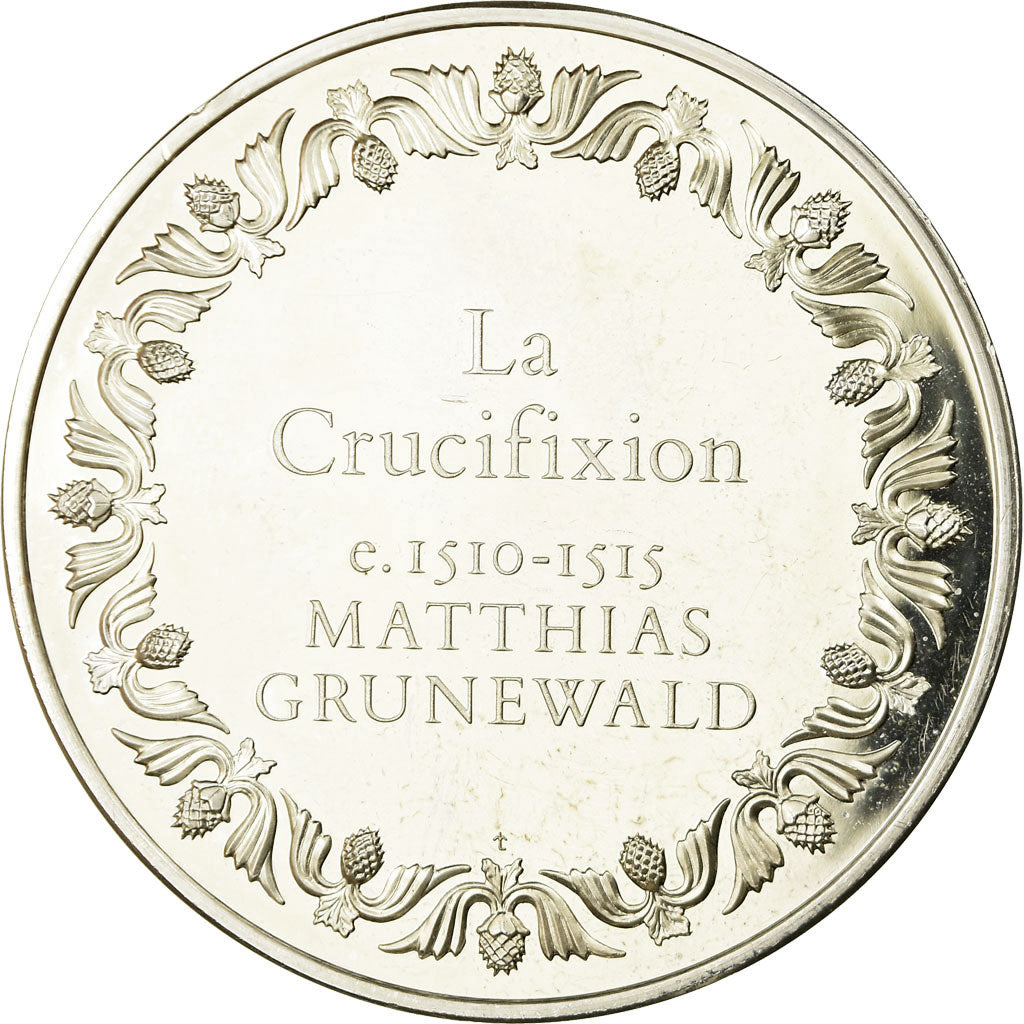 Francia, medaglia, Peinture, La Crucifixion, Matthias Grunewald, SPL, Argento