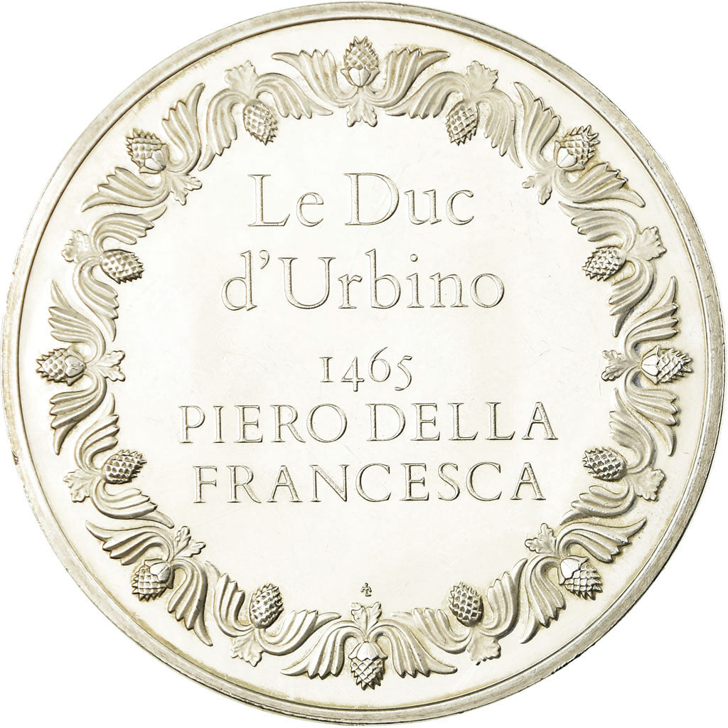 Frankreich, Medaille, Peinture, Le Duc d'Urbino, Piero Della Francesca, UNZ