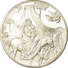 France, Medal, Peinture, La fuite en Egypte, Giotto, MS(63), Silver