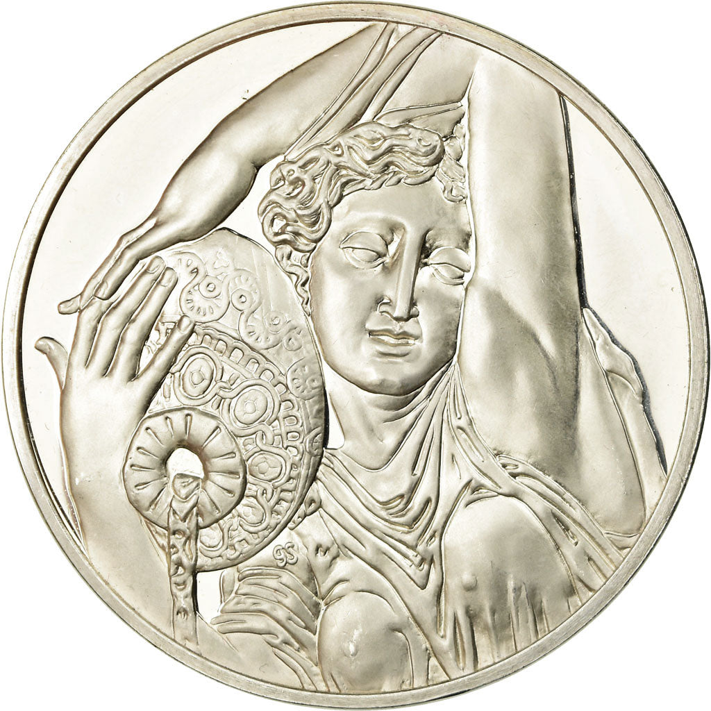 France, Médaille, Peinture, Nymphe Détail de la Fontaine des Innocents, SPL