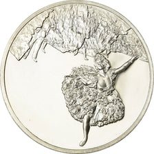 France, Medal, Peinture, Danseuse, Edgar Degas, MS(63), Silver