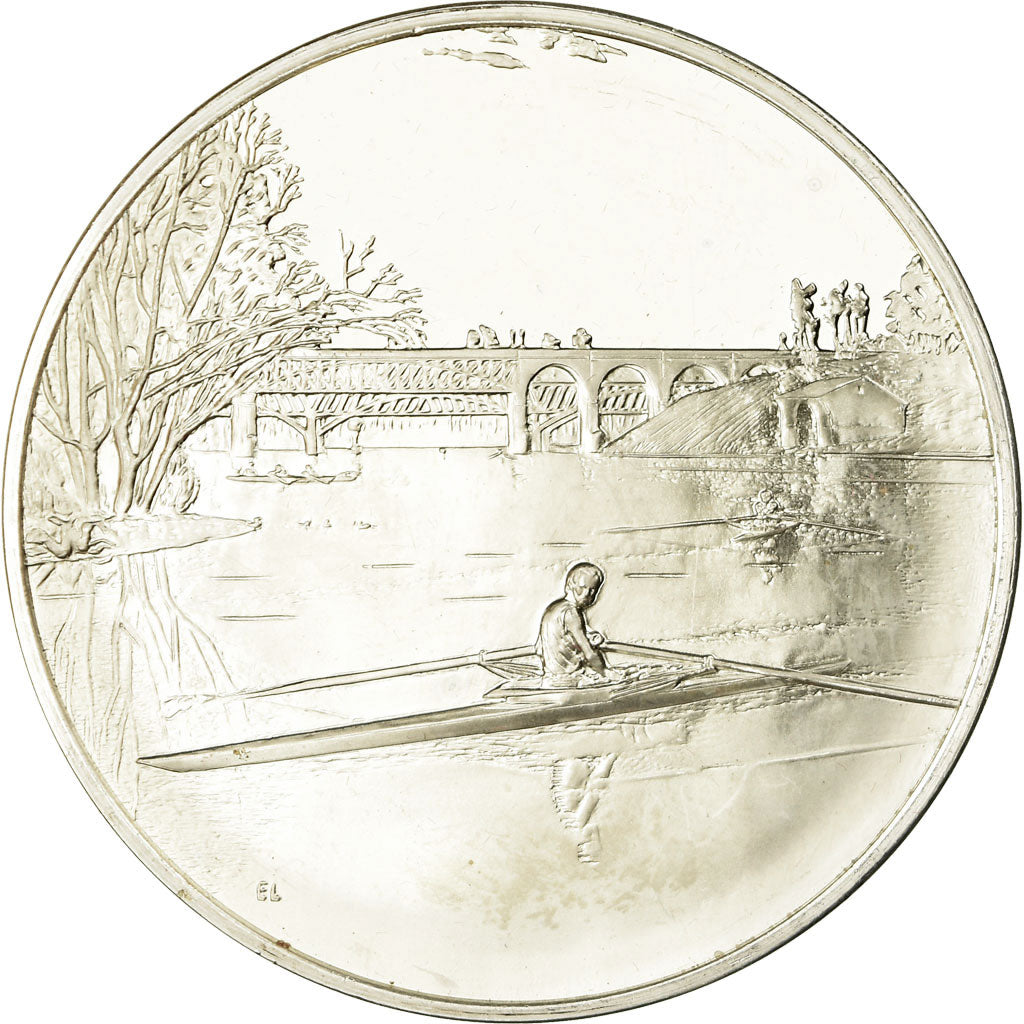 France, Médaille, Peinture, Max Schmitt sur un Skiff, Thomas Eakins, SPL