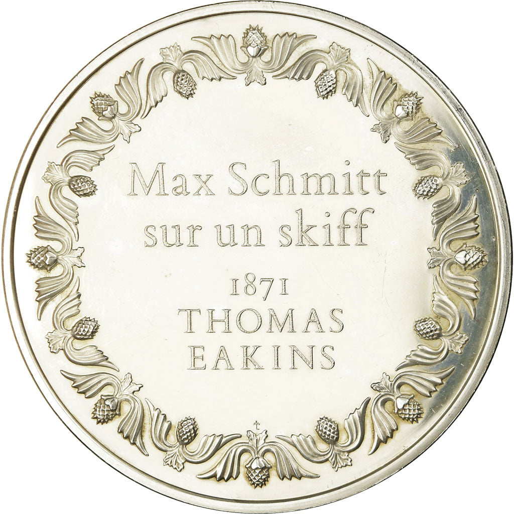 France, Médaille, Peinture, Max Schmitt sur un Skiff, Thomas Eakins, SPL
