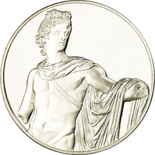 Francia, medaglia, Peinture, L'Apollon du Belvédère, Grèce, SPL, Argento