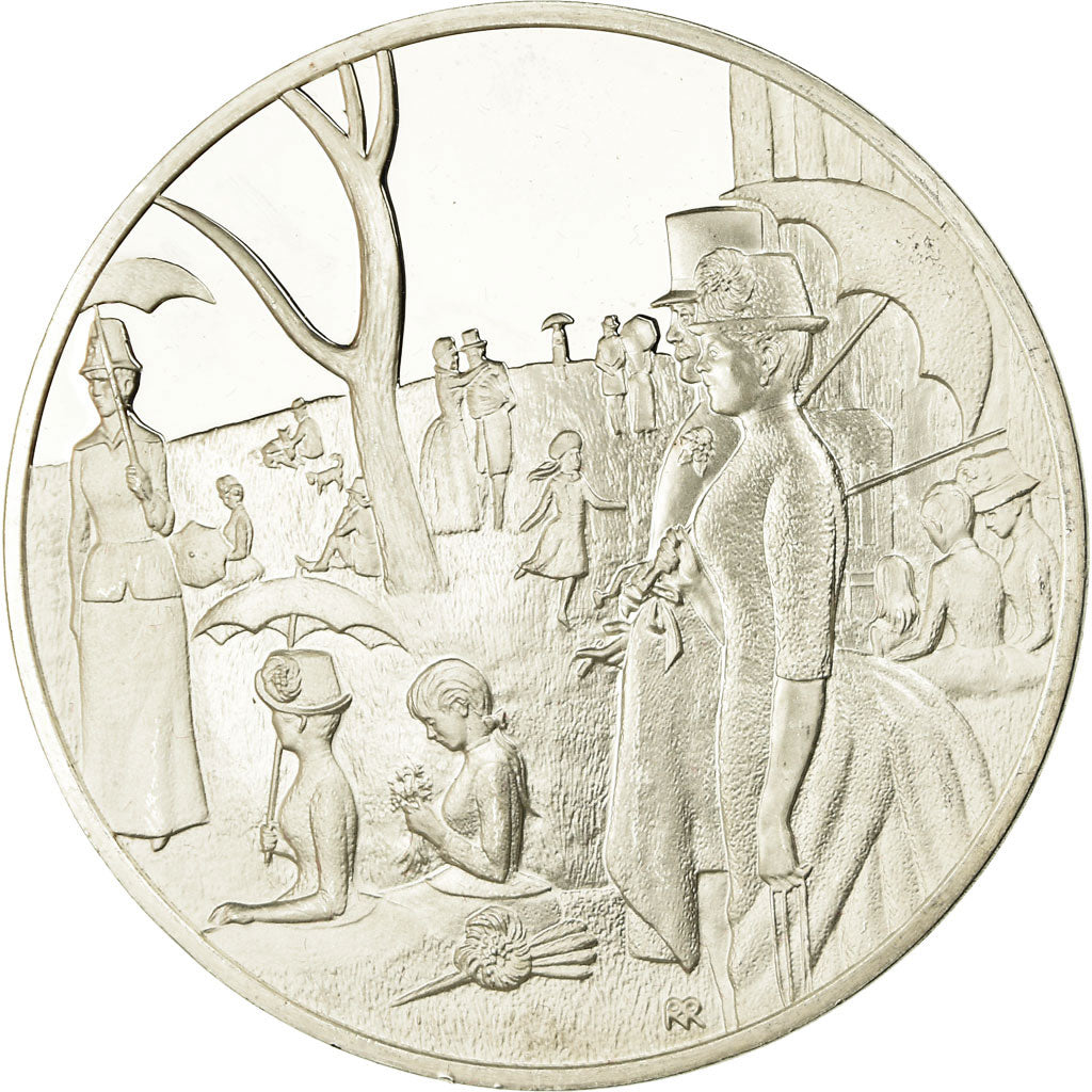 France, Médaille, Peinture, Un Dimanche Après-Midi à la Grande Jatte, Seurat