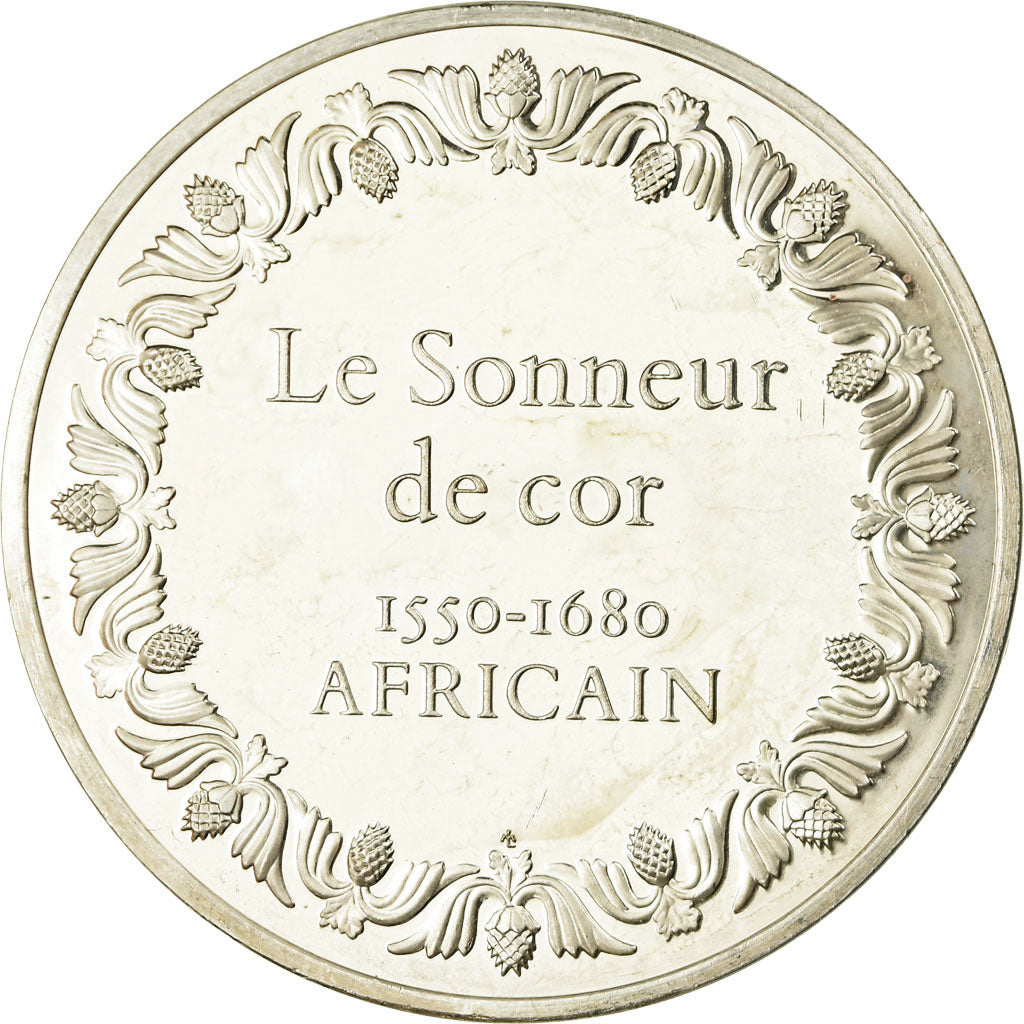 Francia, medaglia, Peinture, Le Sonneur de Cor, Africain, SPL, Argento