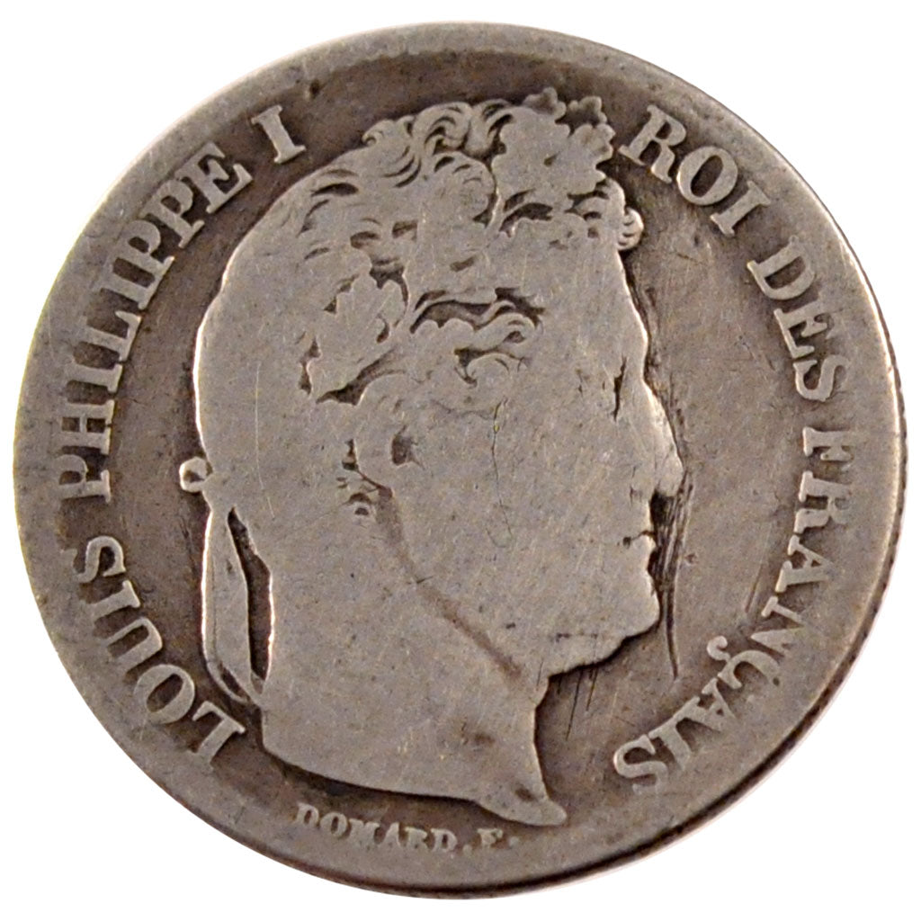 Louis Philippe Ier, 1 Franc tête laurée