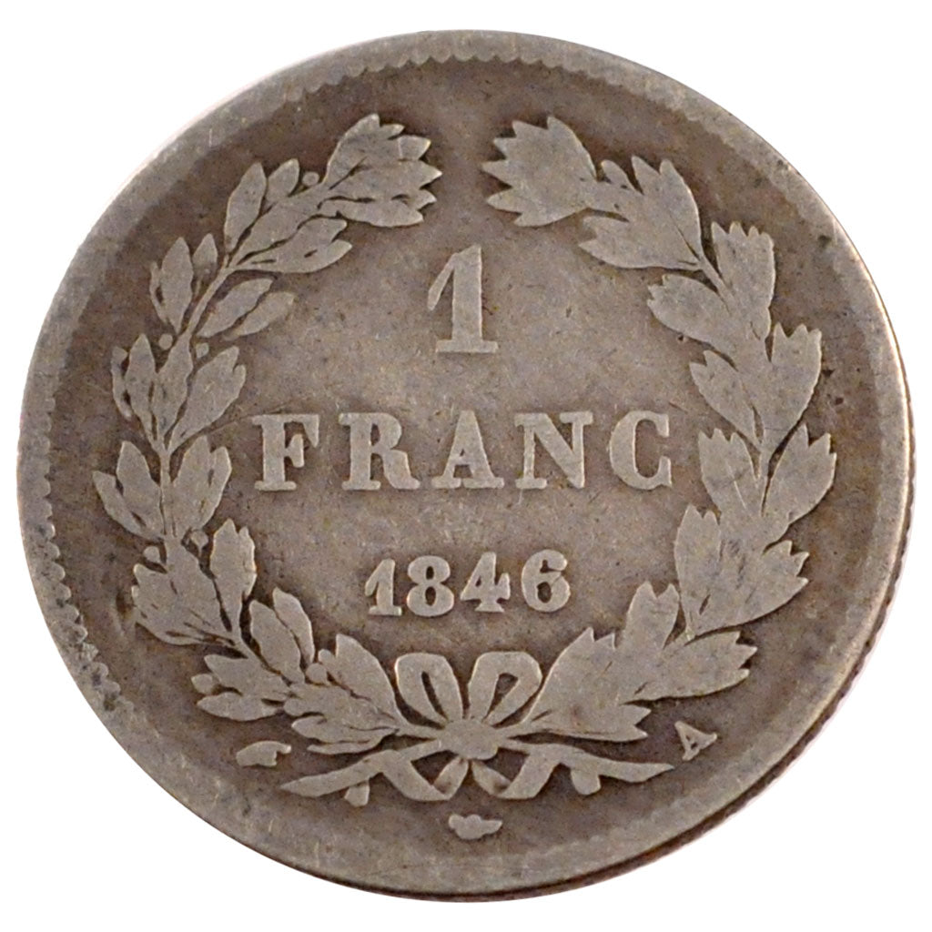 Louis Philippe Ier, 1 Franc tête laurée