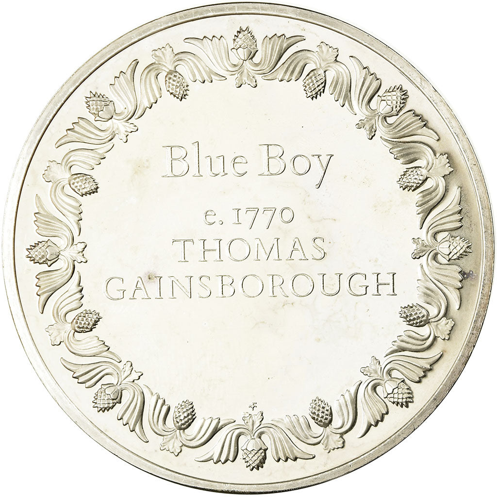 Francia, medaglia, Peinture, Blue Boy, Thomas Gainsborougt, SPL, Argento