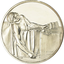 France, Medal, Peinture, la Mort de Marat, Jacques Louis David, MS(63), Silver