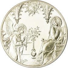 France, Médaille, Peinture, L'Annonciation, Simone Martini, SPL, Argent
