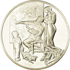 France, Médaille, Peinture, L'Atelier, Gustave Courbet, SPL, Argent