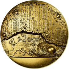 França, Medal, Calendrier, Femme, Europe, 2000, Mayot, MS(65-70), Bronze