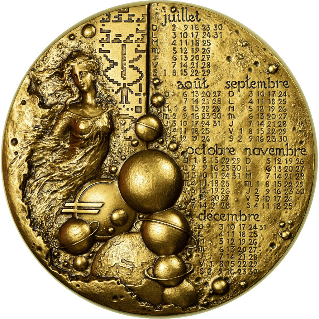 França, Medal, Calendrier, Femme, Europe, 2000, Mayot, MS(65-70), Bronze