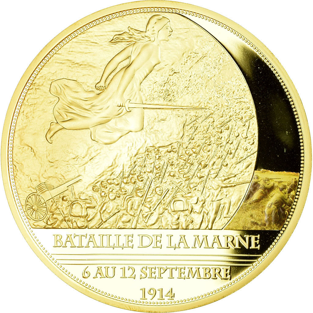 France, Medal, Centenaire de la Première Guerre Mondiale, Bataille de la Marne