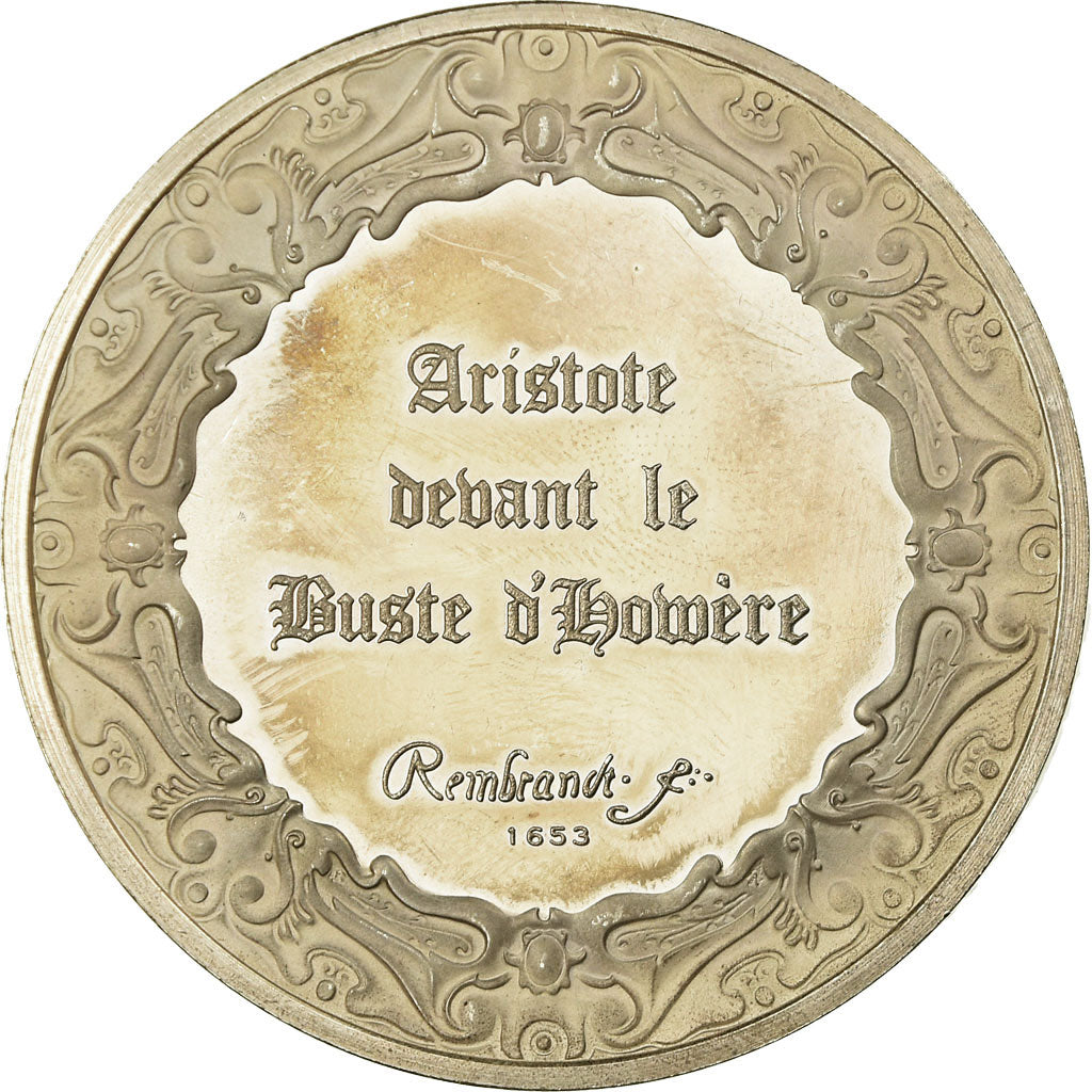 France, Médaille, Peinture, Aristote devant le Buste d'Homère, Rembrandt, SPL