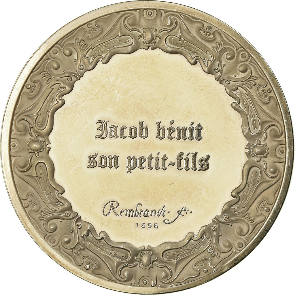Francia, medaglia, Peinture, Rembrandt, Jacob bénit son Petit-Fils, SPL