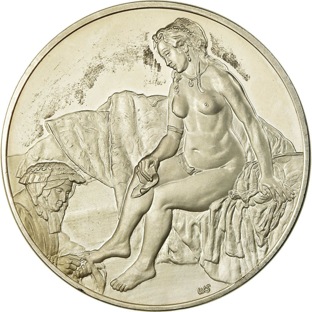 France, Medal, Peinture, Rembrandt, Bethsabee, MS(63), Silver