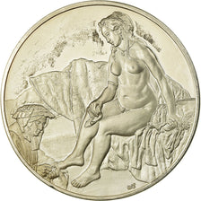 France, Medal, Peinture, Rembrandt, Bethsabee, MS(63), Silver