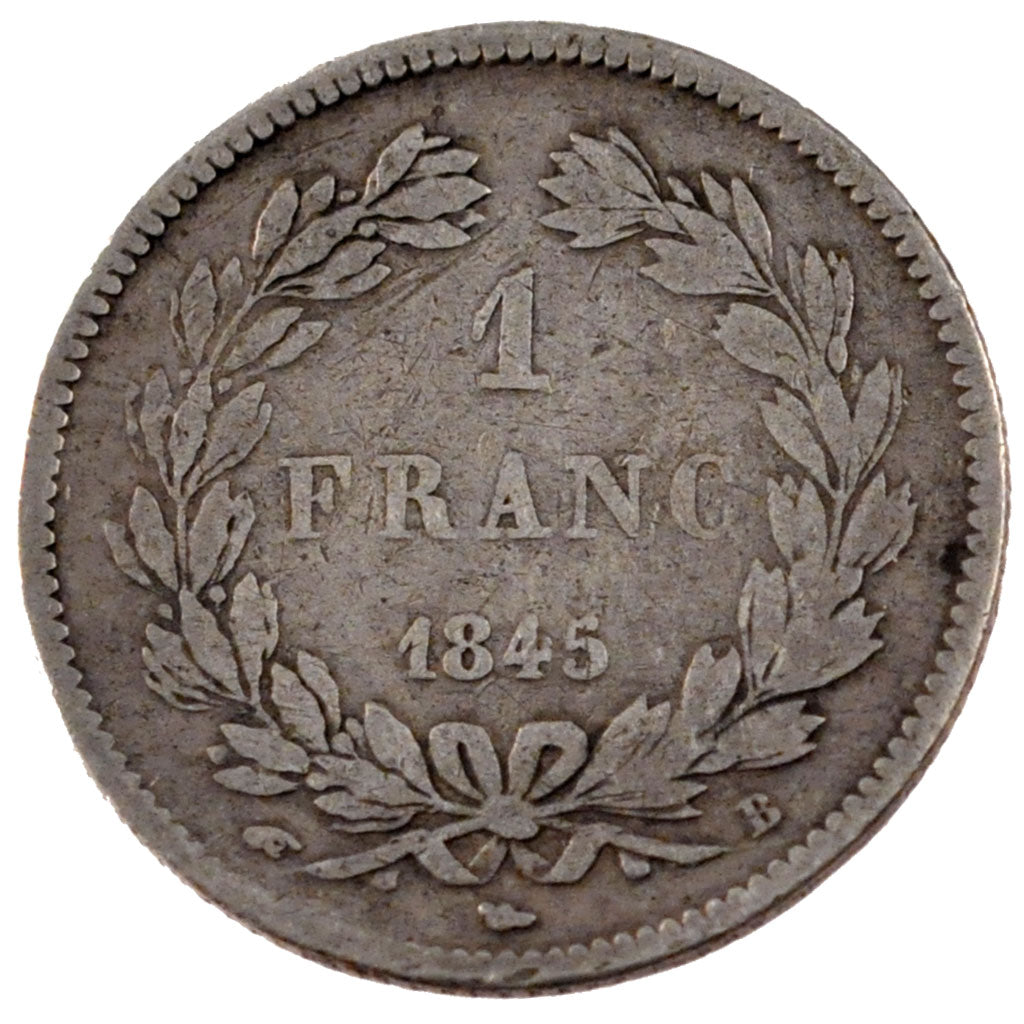 Louis Philippe Ier, 1 Franc tête laurée