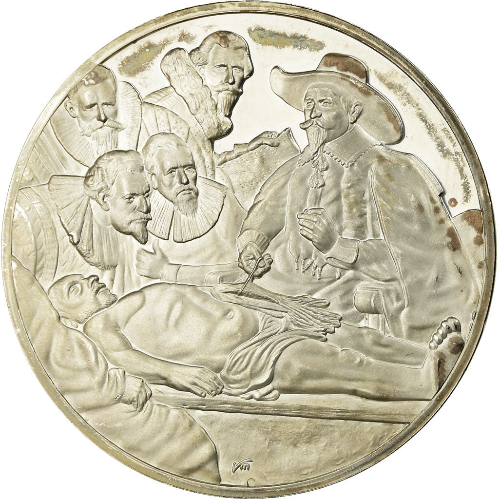 France, Médaille, Peinture, Rembrandt,  La Leçon d'Anatomie du Professeur