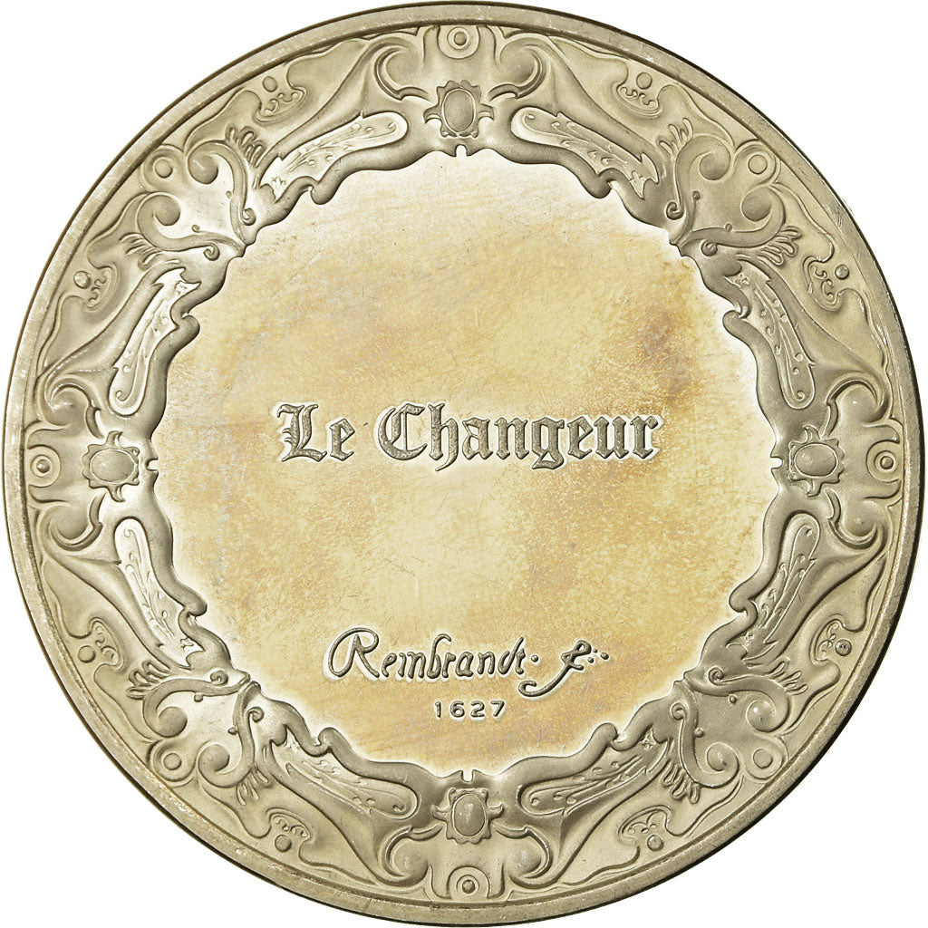Francia, medaglia, Peinture, Rembrandt, Le Changeur, SPL, Argento