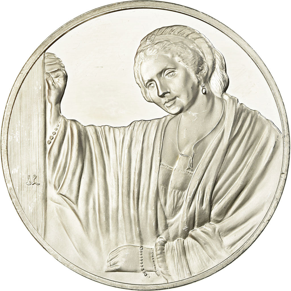 França, Medal, Peinture, Rembrandt, Hendrickje Stoffels, MS(63), Prata