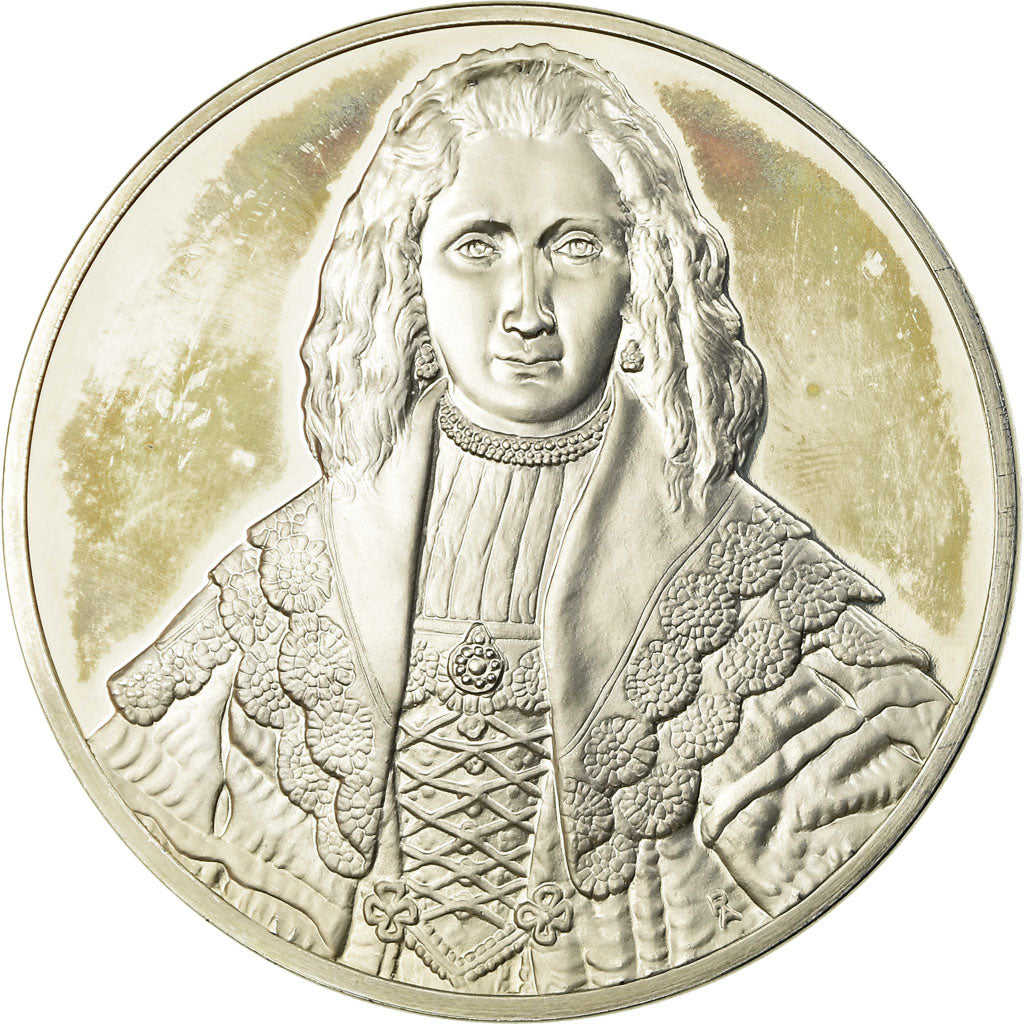 France, Medal, Peinture, Rembrandt, Agatha Bas, MS(63), Silver