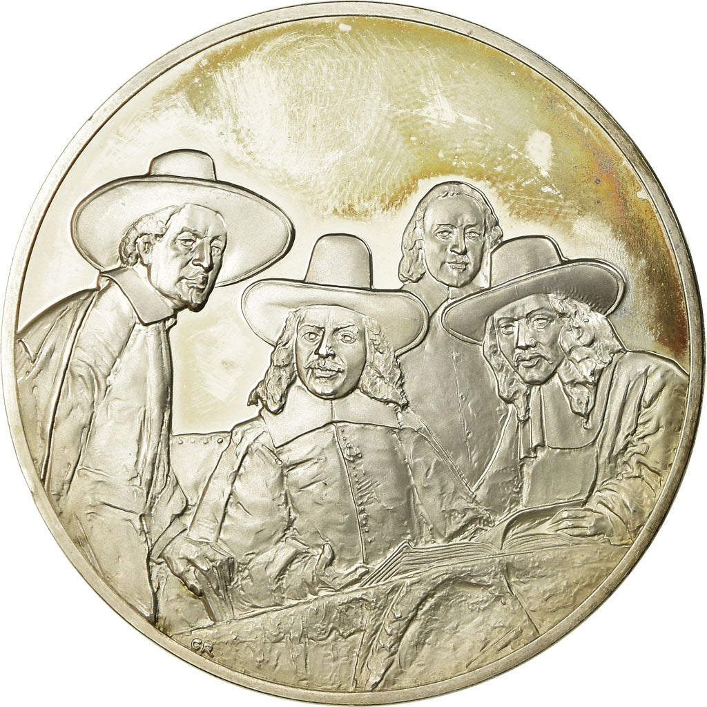 Frankrijk, Medaille, Peinture, Rembrandt, Les Syndics des Drapiers, UNC-, Zilver