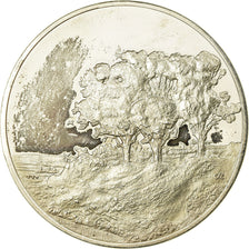 Frankrijk, Medaille, Peinture, Rembrandt, Les Trois Arbres, UNC-, Zilver