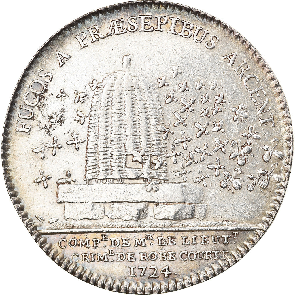 France, Token, Royal, Police, Edme Gaudot de la Bruerre, Chevalier, Lieutenant