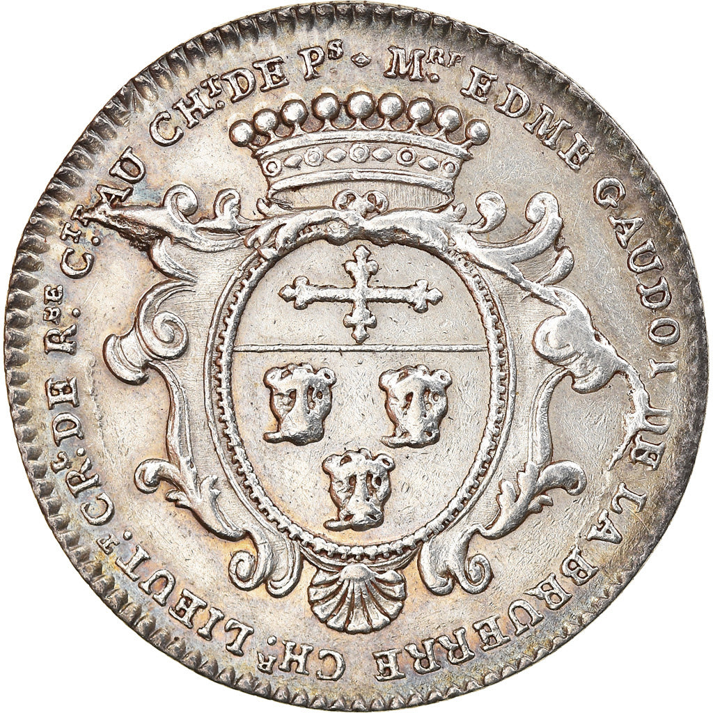 France, Token, Royal, Police, Edme Gaudot de la Bruerre, Chevalier, Lieutenant