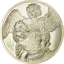 Frankreich, Medaille, Peinture, Rembrandt, Le Combat de Jacob avec l'Ange, UNZ
