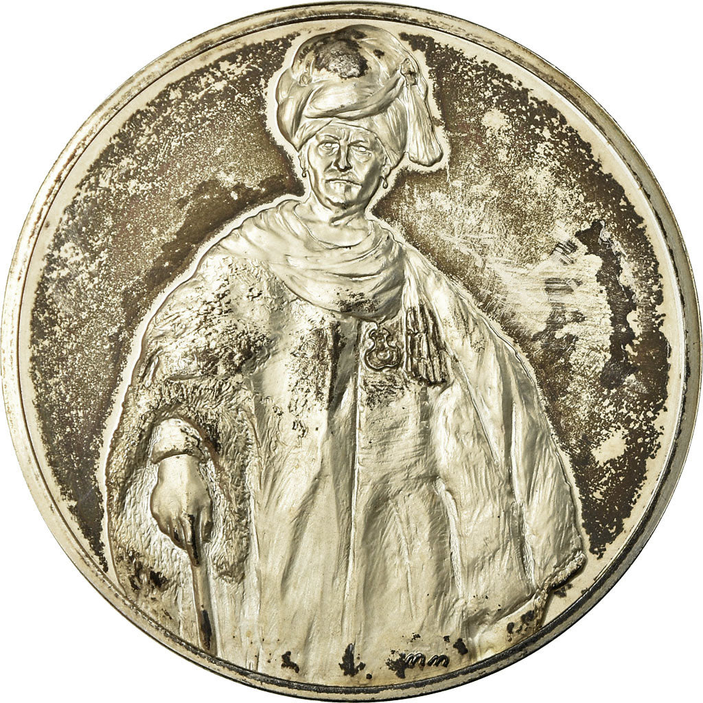 France, Medal, Peinture, Rembrandt, Noble Oriental, MS(63), Silver