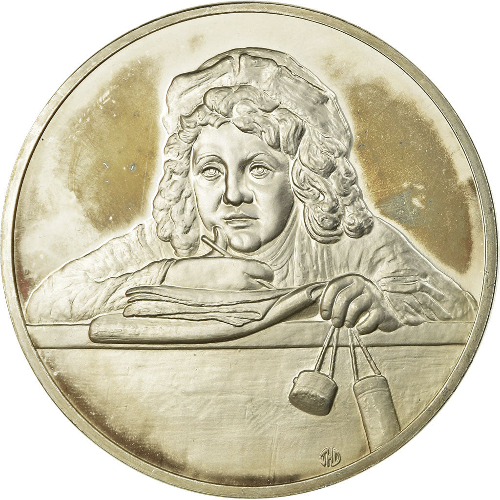 France, Medal, Peinture, Rembrandt, Titus, MS(63), Silver