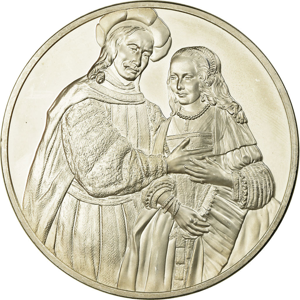 France, Médaille, Peinture, Rembrandt, Portrait d'un Couple, SPL, Argent
