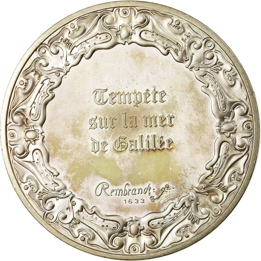 France, Médaille, Peinture, Rembrandt, Tempête sur la Mer de Galilée, SPL