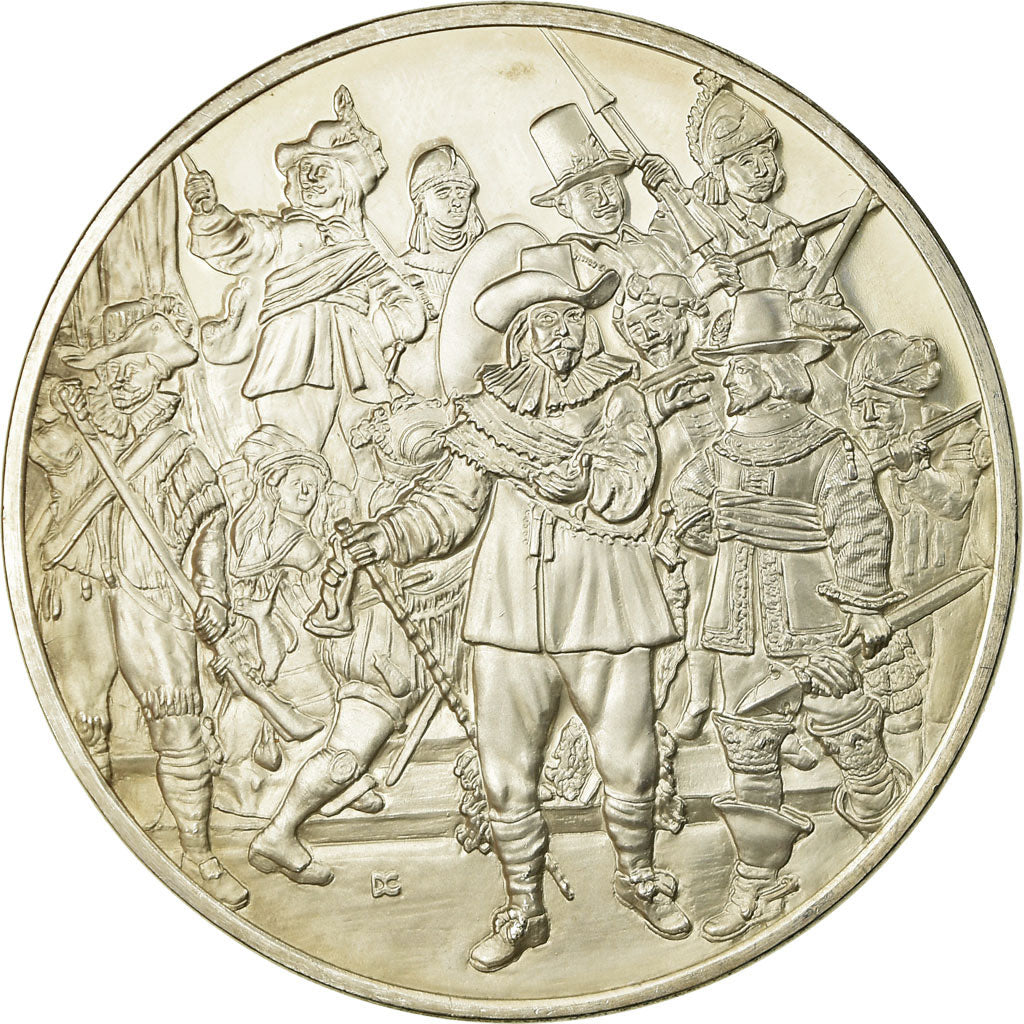 Francja, Medal, Peinture, Rembrandt, Capitaine Frans Banning Cocq, Undated