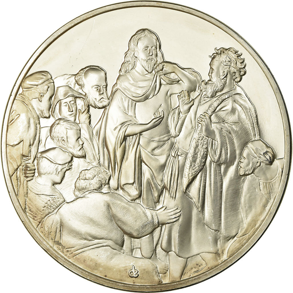 France, Medal, Peinture, Rembrandt, L'Incrédulité de Saint-Thomas, MS(63)