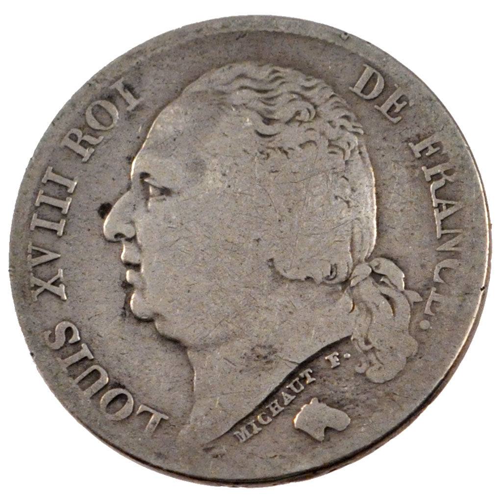Louis XVIII, 1 Franc