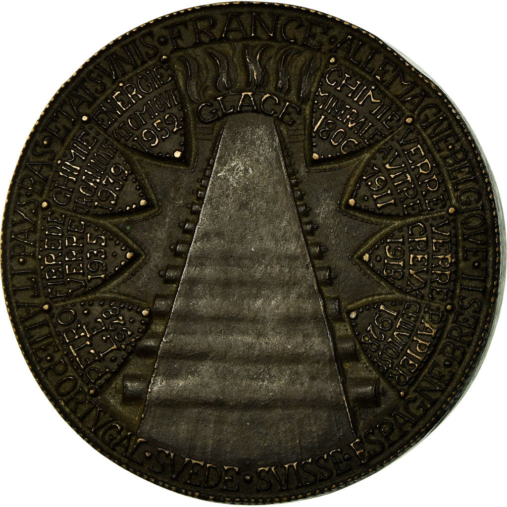 France, Medal, Saint Gobain, Troisième centenaire de la manufacture des Glaces