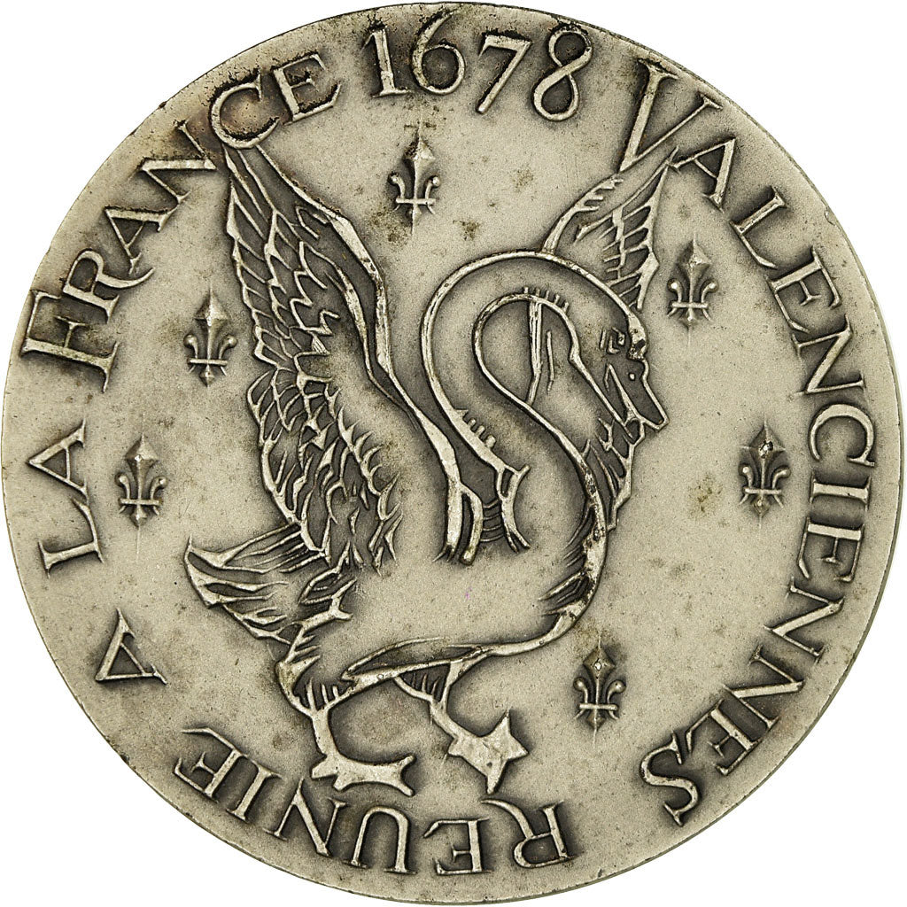 Francja, Medal, Valenciennes Réunie à la France en 1678, Undated, AU(55-58)