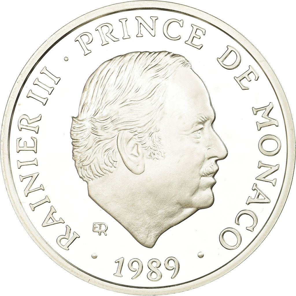 Monaco, Medal, 40 ème Anniversaire de Rainier III, 1989, MS(65-70), Silver
