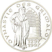 Monaco, Medaille, Dynastie des Grimaldi, 1997, STGL, Silber