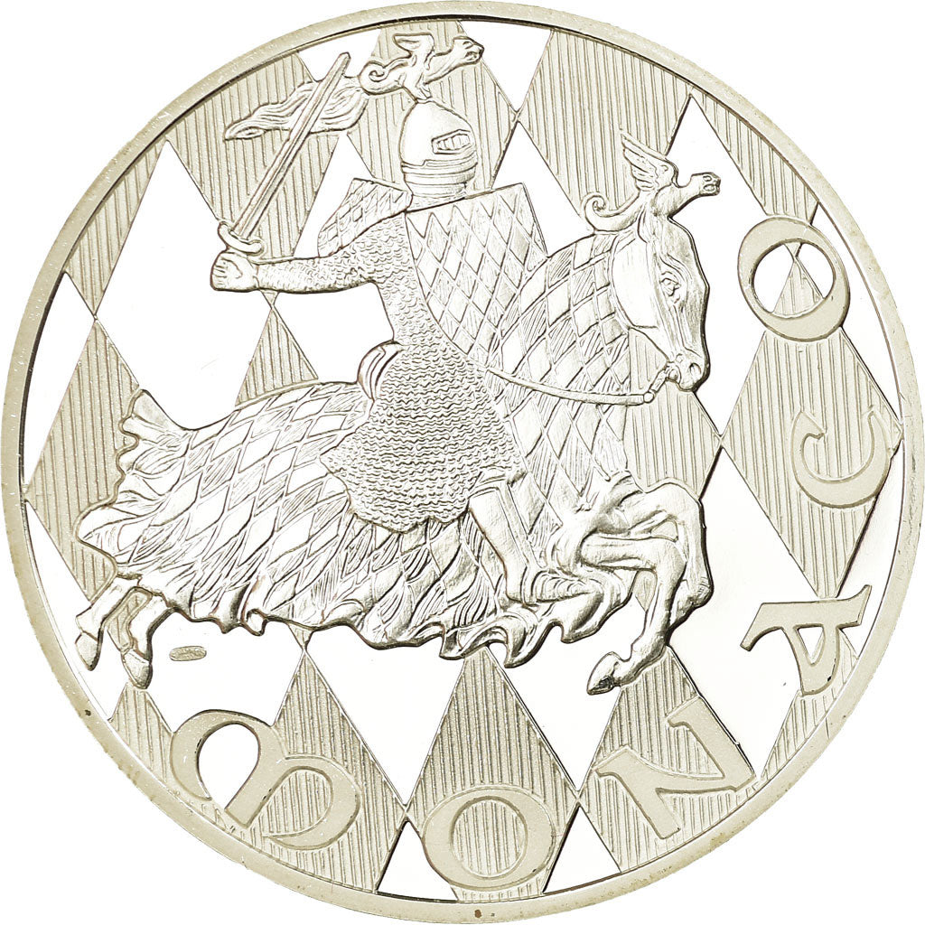 Monaco, Medaille, Dynastie des Grimaldi, 1997, STGL, Silber